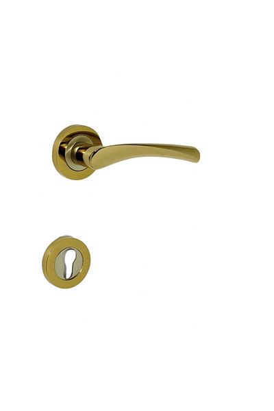 KOLDOOR Bravo Albirifin Rosette Door Handle Steel Door Handle Right Pushes 1 Piece