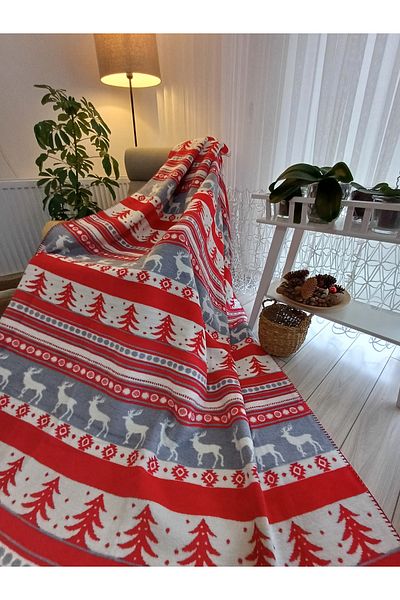 stay with love Single Blanket Red-Gray-White 150*200cm 8 March International Women's Day Gift