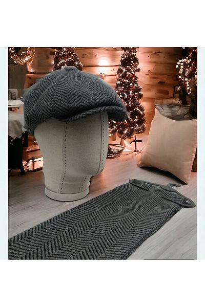 Shopiolog Hat Scarf Set David Beckham Model Peaky Blinders Winter Cap