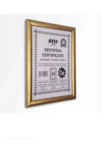 AS TİCARET 21x30 Document Document Certificate Frame Photo Poster Frame