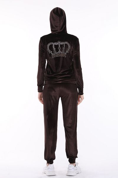 ikmal collection Replenishment Crown Stone Soft Texture Velvet Leg Elastic