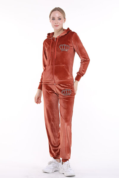 ikmal collection Replenishment Crown Stone Soft Texture Velvet Leg Elastic