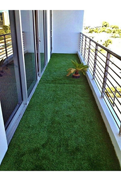 GÜVEN Balkon Bahçe Suya Dayanıklı 7 mm Yapay Çim Halı Suni Çim Halı 7 mm