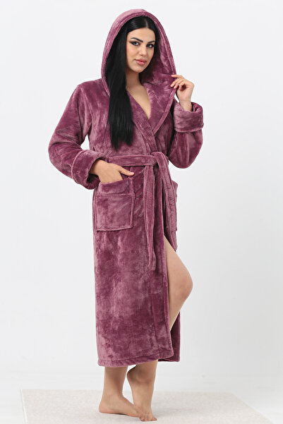 Nuşa Hooded Raschel Dressing Gown