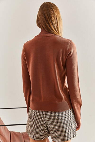 Bianco Lucci Dámský pletený svetr s rolákem