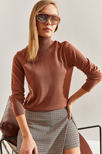 Bianco Lucci Dámský pletený svetr s rolákem