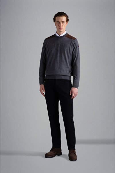 PAUL&SHARK Men's Knitted Roundneck C.W.Wool Sweater