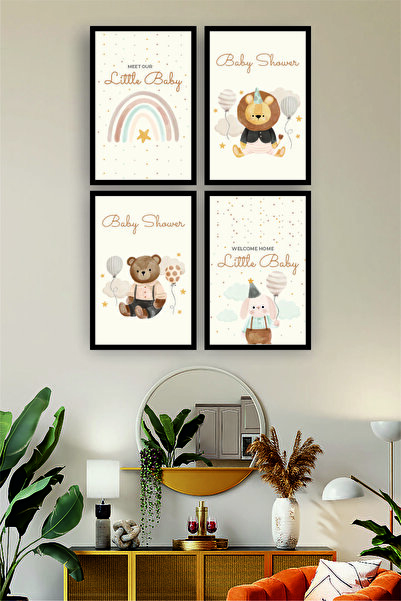 Teknograf Sevimli Aslan, Ayı, Tavşan Tasarımlı Gökkuşağı Baby Room Tasarımlı ...