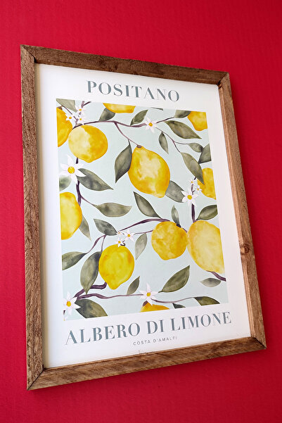 Wooden Factory "Positano, Albero Di Limone" Wooden Framed Painting