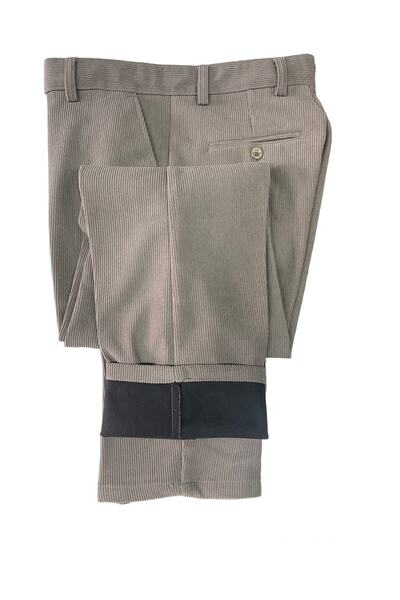 gambia outdoors Erkek Klasik Kesim Siyah Içi Polarlı Yüksek Kalite Büyük Beden Kadife Pantolon RAHAT