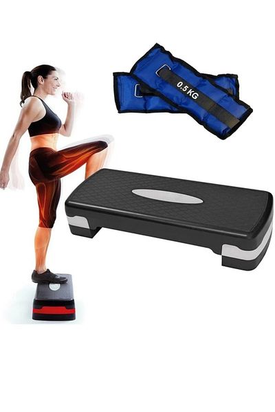 Clifton Stepboard 2 Stage Two Stage Stepper Sports Tool, Hand Foot Wrist Weight (0.5 KG x 2 Pcs)