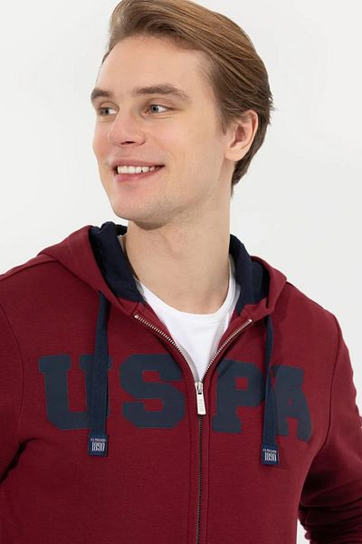 U.S. Polo Assn. Men's Claret Red Sweatshirt