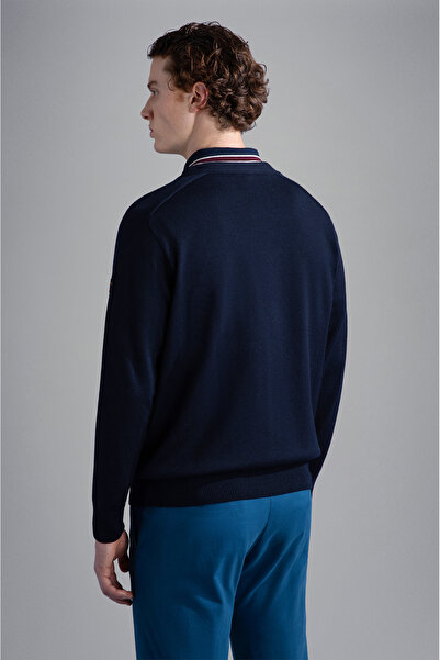 PAUL&SHARK سترة صوفية للرجال بأزرار