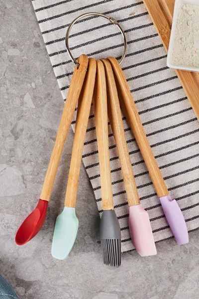 SepetçiBaba Robert 5 Piece Long Spatula Set 21 Cm