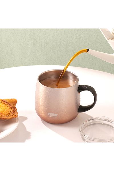 Tyeso Napoli Mug Vacuum Stainless Double Walled Thermal Lid 355ML Purple