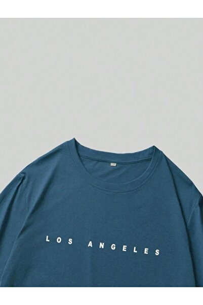 MOONBULL Ανδρικό μπλουζάκι με μανίκια μεγάλου μεγέθους Los Angeles