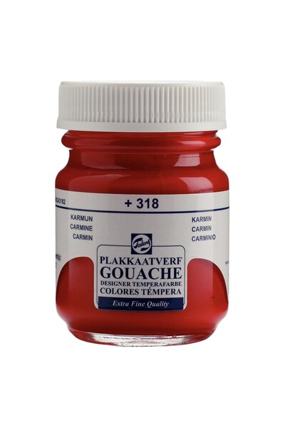 Talens Extra Fine Guaj Boya 50ml Carmine 318