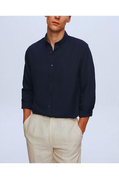 HON'S Мъжка риза Oxford Slim Fit