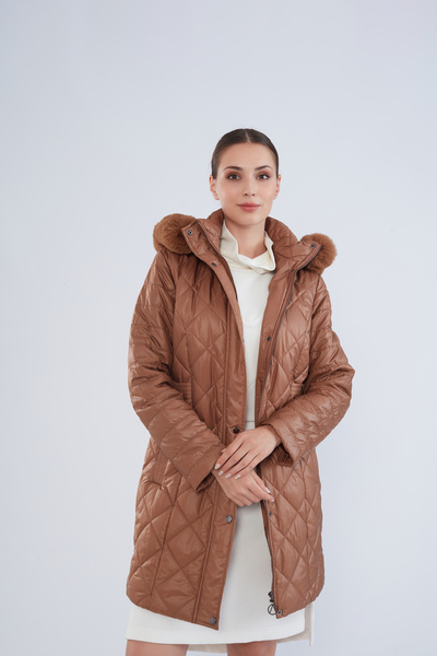 Trenç Kapüşonlu Kapitone Kaban 5510