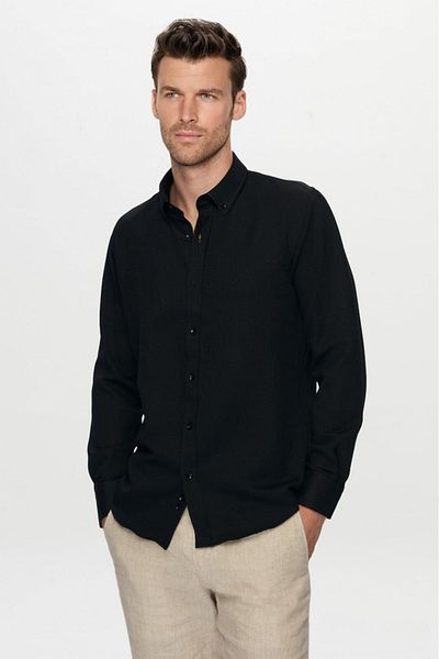 HON'S Мъжка риза Oxford Slim Fit