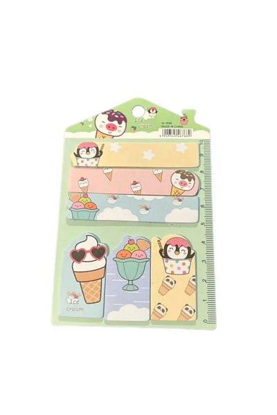 tüftürük Colorful Burned Memo Pad - Cute Shapes