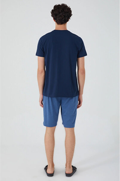 BSM Ανδρικό Σετ Πιτζάμες με Κοντομάνικο Σορτς