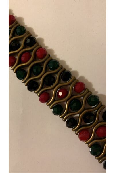 MISS GOLDEN Black Red Green Copper Gift Bracelet with Crystal Stones
