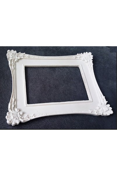 morlalem m Yaprak Lale Çiçek Inci Kabartmalı 20cm Çerçeve Silikon Kalıp K-357