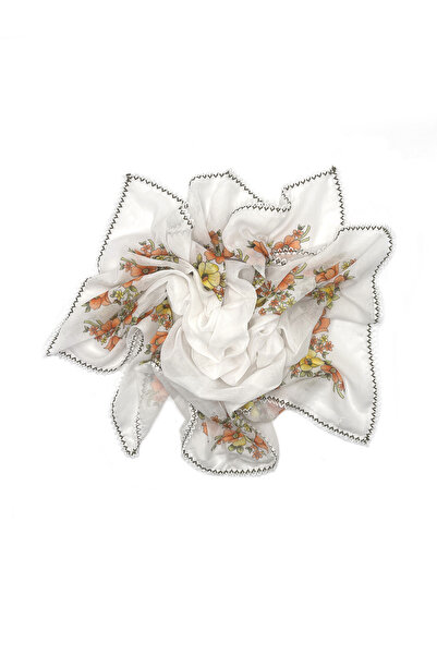 nazipek Pamuklu %100 Pamuklu Kroşeta Oyalı Eşarp Ortası Boş Makedon Yazma 100...