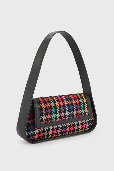 LUNABLU Geantă baghetă acoperită cu detaliu din material textil