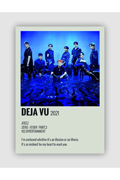 fırsatlar diyarı ATEEZ Deja Vu K-pop Duvar Posteri - Duvar Dekoru - Kalın Kağ...