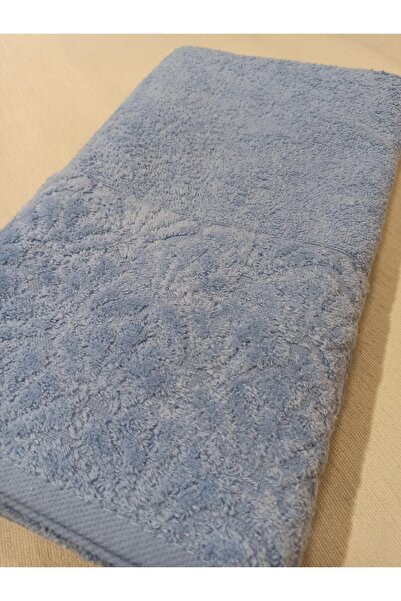 ŞENER HOME Великий рушник для ванної кімнати 90x150 см. - Синій