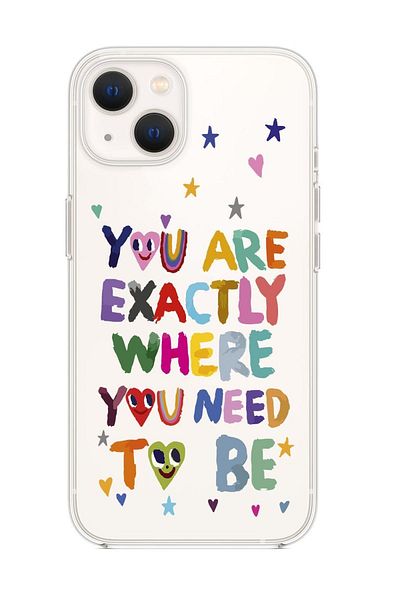 mooodcase iPhone 13 Need to Be Premium Transparent Silicone Case