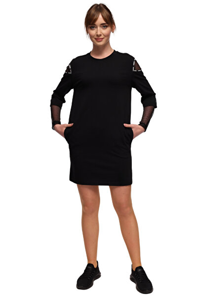 HOX'S Moly | Cut Out Omuz Detaylı Dizüstü Tunik - Siyah