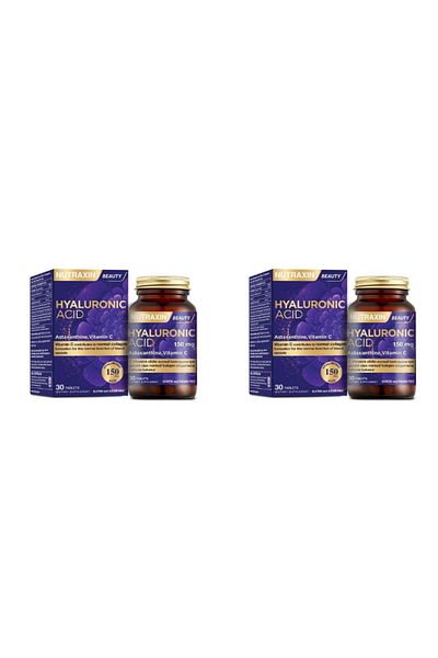 Nutraxin Astaxanthin Vitamin C Complex - Hyaluronic Acid 30 Tablets Pack of 2