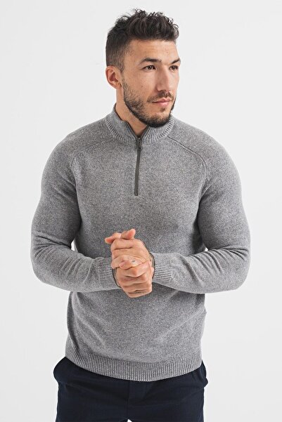 Only & Sons Men's Turtleneck Zippered Sweater