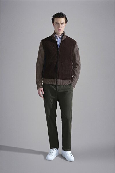 PAUL&SHARK MEN'S ZIPPED PULLOVER C.WWOOL