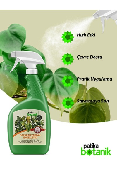 Patika Botanik 1 LT Sararan Yaprak Engelleyici - Süs Bitkileri İçin - Yapraktan