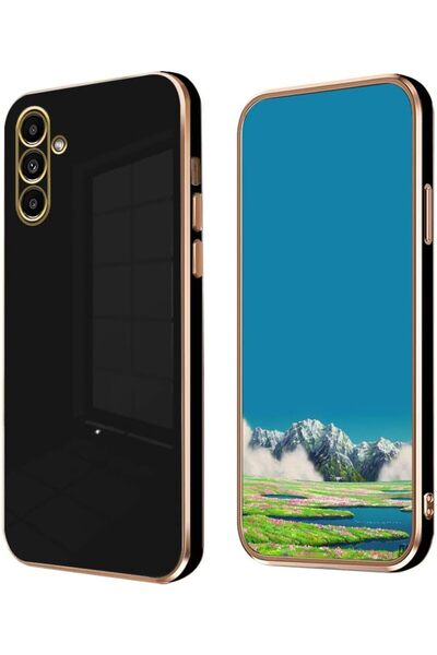Samsung Galaxy A14 Compatible Case Gold Detailed Vivid Color Silicone