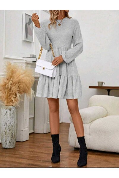 charango Жіноча вінтажна спідниця Volan Salas з довгими рукавами, міні-богемна сукня