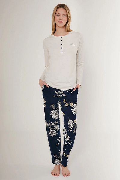 Pierre Cardin PİERRE CARDIN SET PIJAMA FEMEI MÂNECĂ LUNGĂ OPȚIUNEA MĂRIMENTE LARGE V7