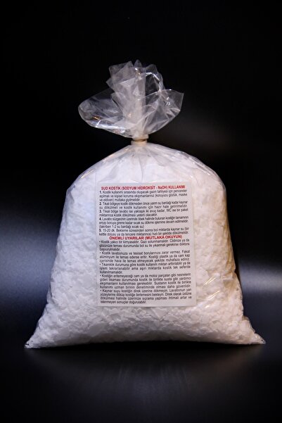 kopilininja Kostik Soda Lavabo Açıcı Pul Kostik (Hidroksit Na-OH) 500gr.