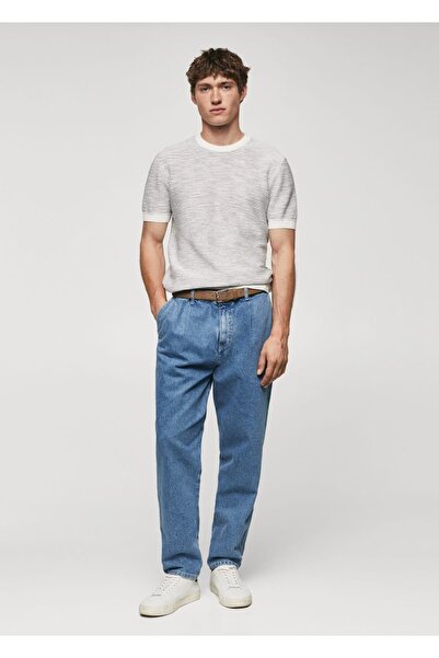 MANGO Man Tricou țesut în dungi