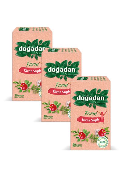 Doğadan 20 Posettes, 3 Pieces - Form Mixed Herbal Tea with Cross Stems