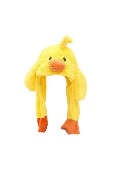 Happy Toys CUTE PLUSH BUNNY FIGURED HAT MOVABLE EARS PLAY LIGHTED HAT