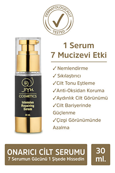 JIYU Yaşlanma, Kırışıklık Karşıtı Nemlendirici Salyangoz Özlü Onarıcı Anti-aging Cilt Bakım Serum 30 Ml.