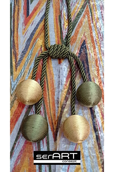 serART Cherry 4 Ball Double Layer Curtain Background Curtain Ceiling Tieback ...