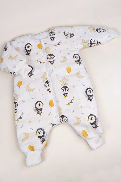 la mure baby Organic Muslin Sleeping Bag 2.5 Tog Thick Fiber Filled