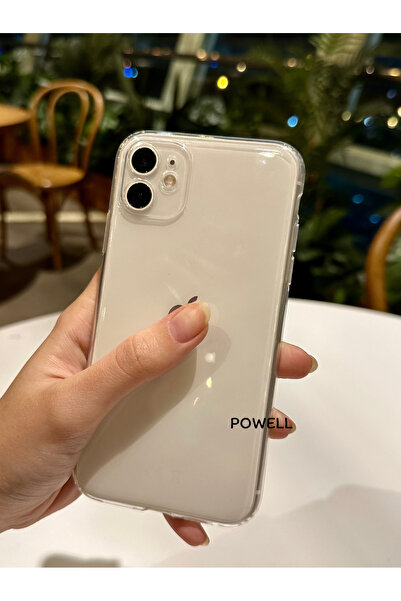 POWELL İphone 11 Kamera Korumalı Darbe Emici Silikon Şeffaf Kılıf