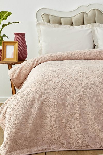 Karaca Home Scala Powder Single Embosy Blanket